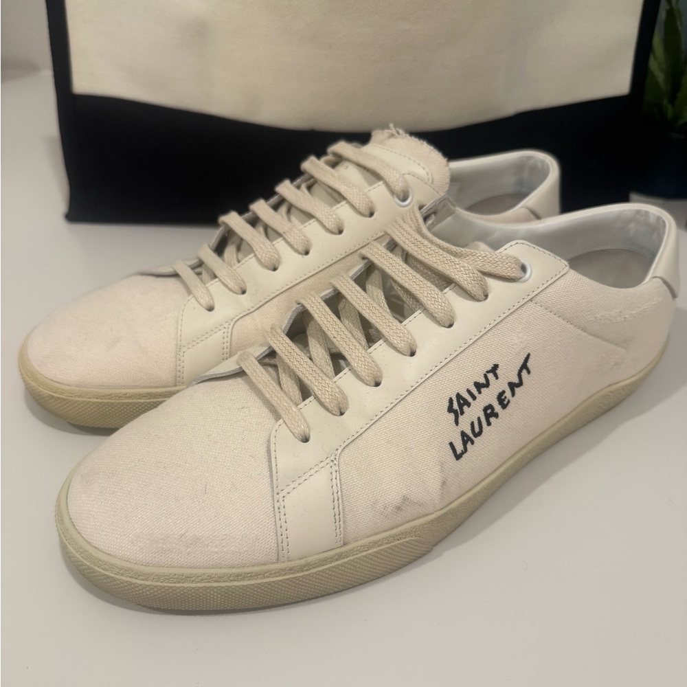 ** SOLD**Saint Laurent Court Classic Canvas Sneaker